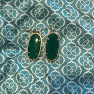 Green Kendra Scott earrings